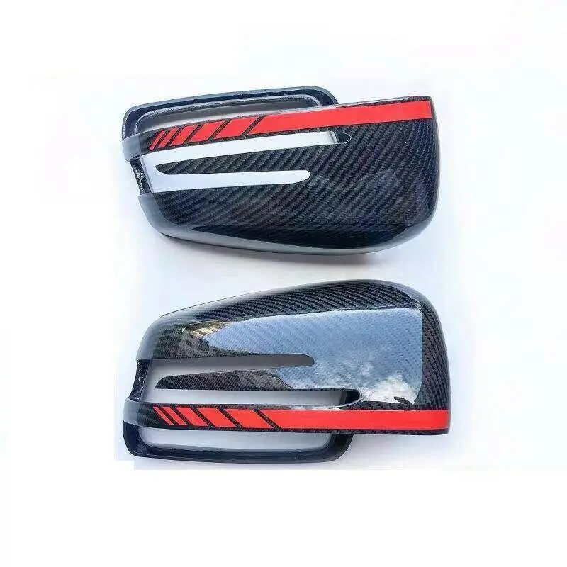 Крышка для зеркала из углеродного волокна подходит для Mercedes-Benz A CLA 45 S C E 63 AMG W204 W212 W176 X204 W117 W218