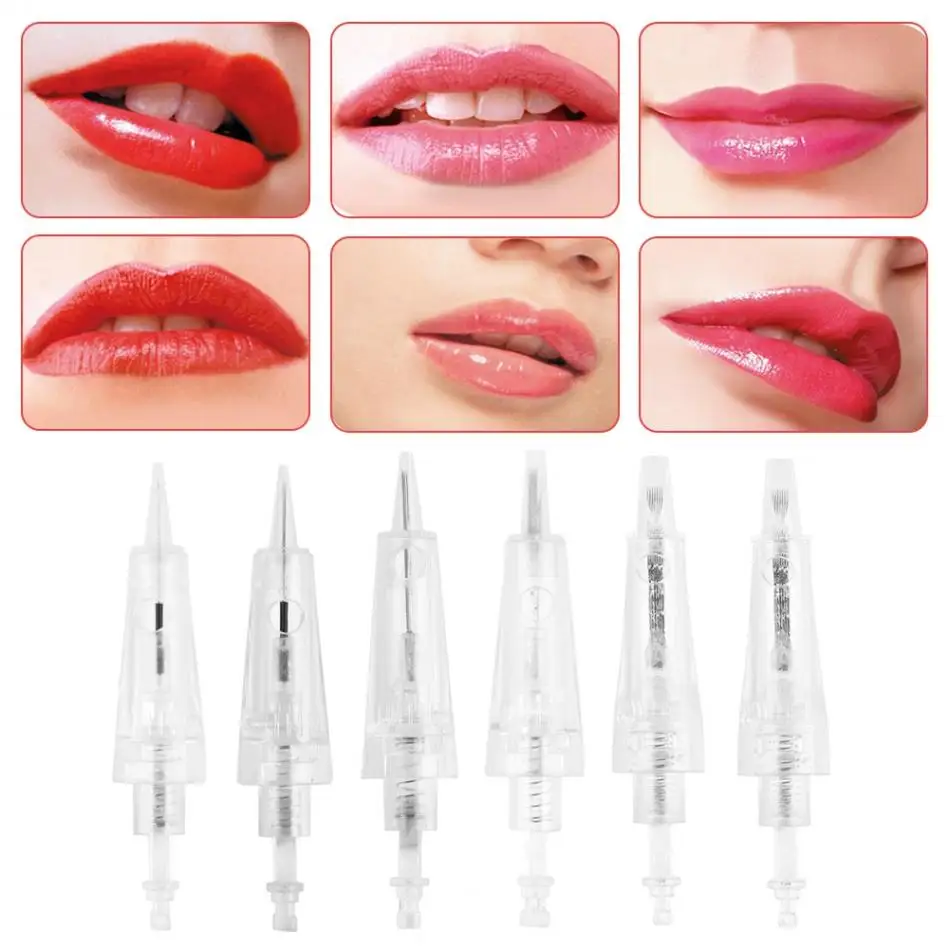 

Semi-permanent Eyebrow Tattoo Cartridge Micro-needle Skin Disposable Sterile Needle for Tattoo Pen Microblading Makeup Tools