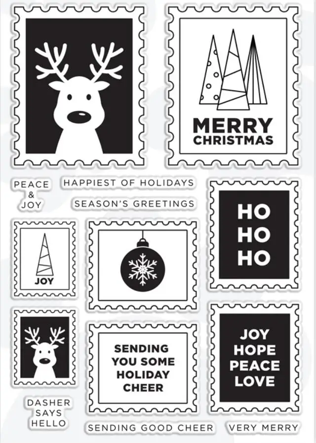 

Merry Christmas Transparent Clear Stamp for DIY scrapbooking/Card Making C650