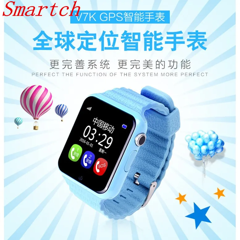 

Smartch 2017 NEW GPS SmartWatch V7K Smart baby watch with camera SOS Call Location Device Tracker Anti-Lost Monitor PK Q90 Q750