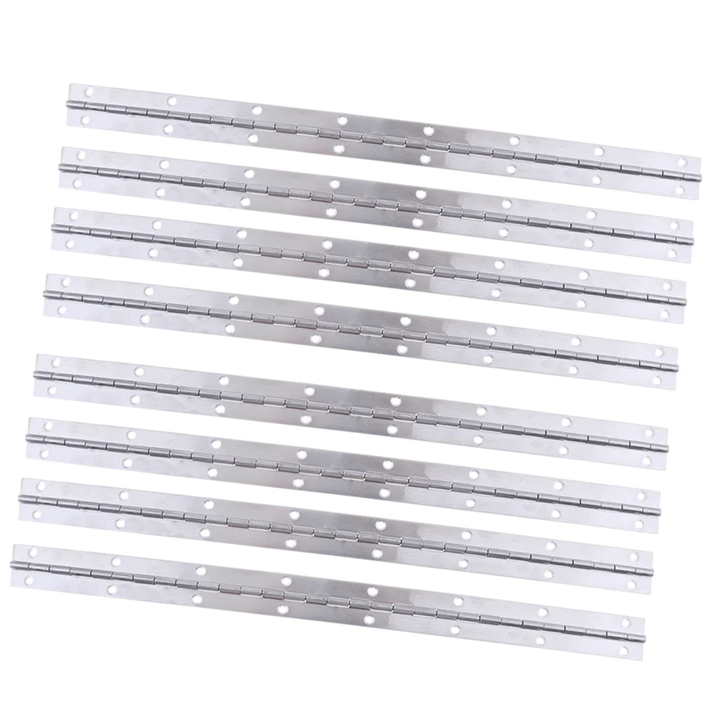 8PCs 15'x1' Inch Boat Piano Hinge Stainless Steel Deck Hatch Hardware