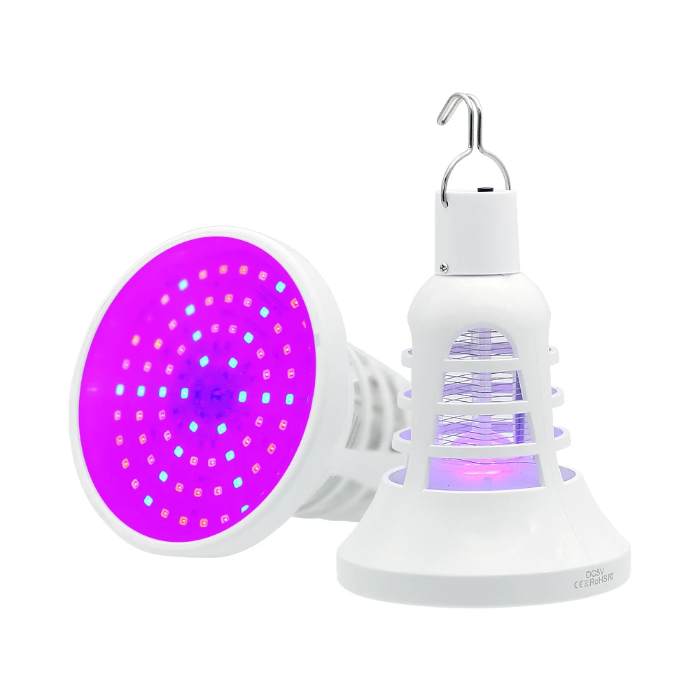 Hangable USB LED Mosquito Killer Lamp Full Spectrum Plant Grow Light Bulb Anti-mosquito promotes indoor plant flower growth | Лампы и