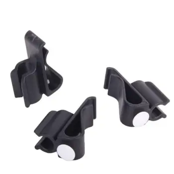 

3pcs Golf Bag Clip Black Golf Club Clip Golf Pole Rack for Outdoors Sports