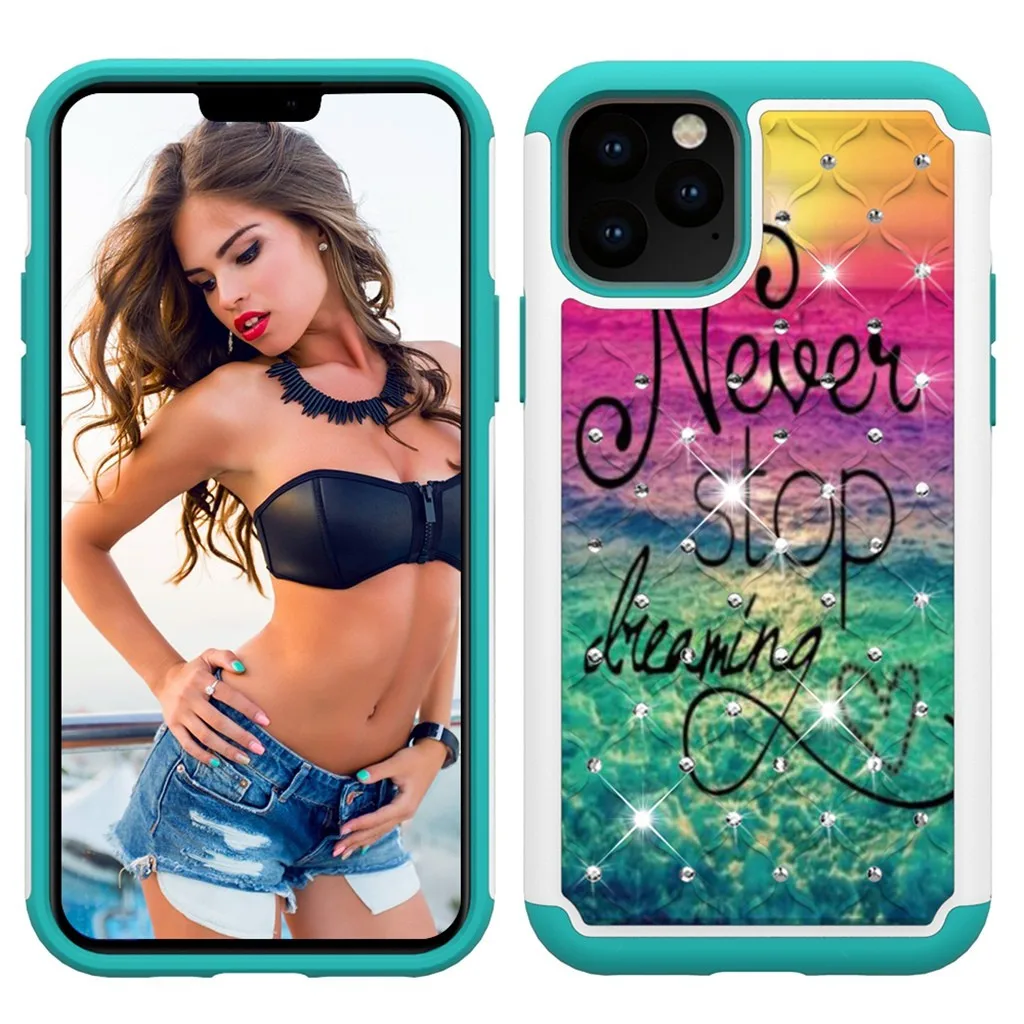 Dream Crystal Style Phone Case For iPhone 11Pro Max Dirt-resistant Slim Fashion Soft Cases Shockproof Dust-proof Phone Case