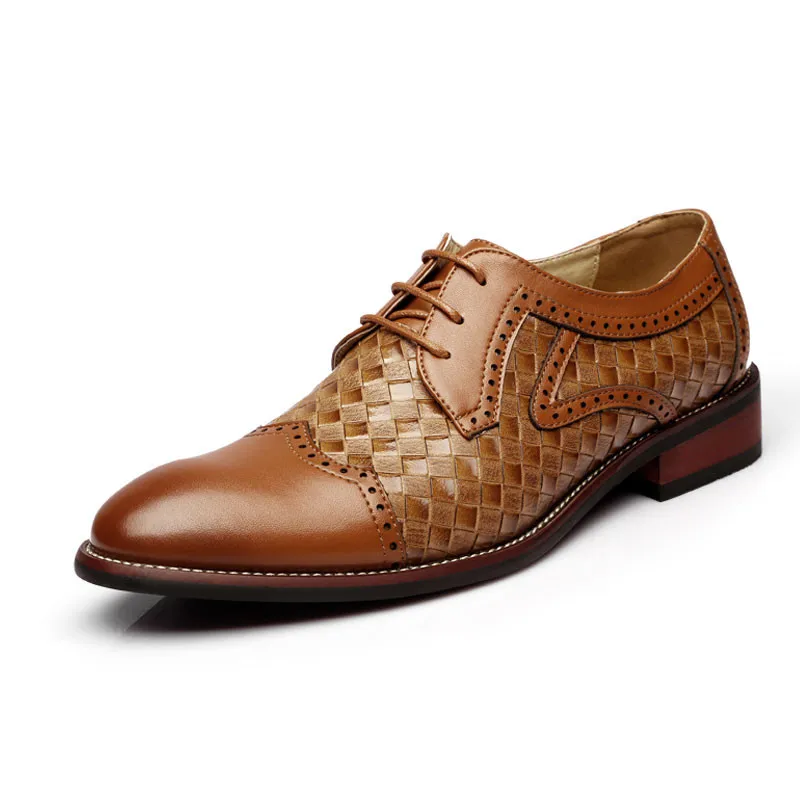 Элегантные Мужские модельные туфли в деловом стиле вечерние ручной работы с