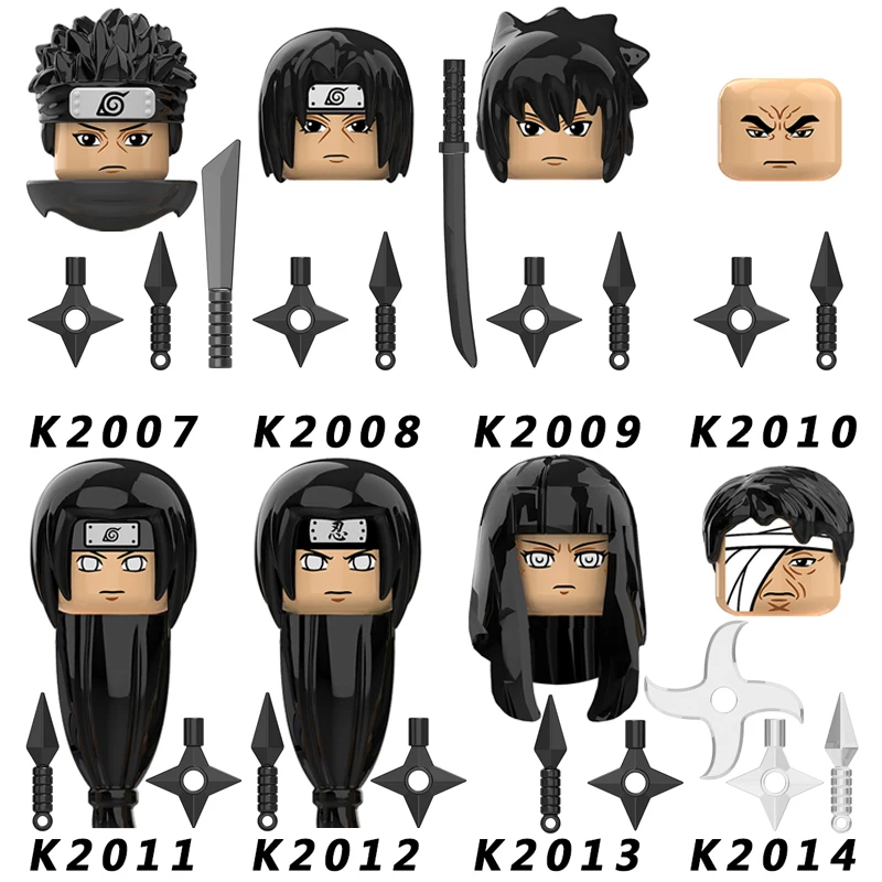 

KORUIT 2021 New Figures Japan Anime Character Building Block Accessories Head Toys For Children Gift KDL802 KDL803 KF6078 KF6118