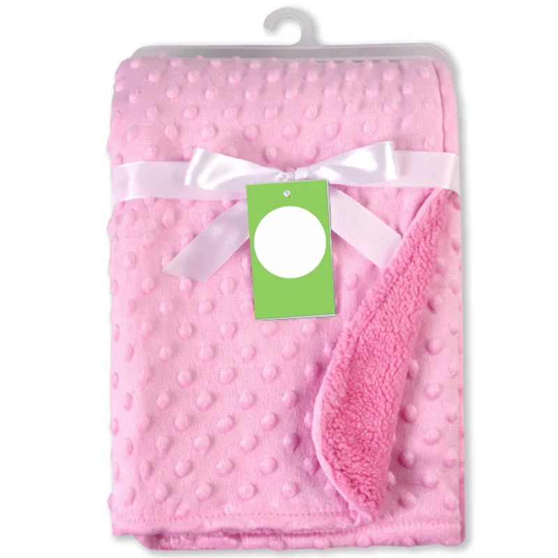 Одеяло для новорожденных; теплое Флисовое одеяло для коляски; одеяло для пеленания; высококачественное детское одеяло; детское одеяло для купания - Цвет: PJ3708B