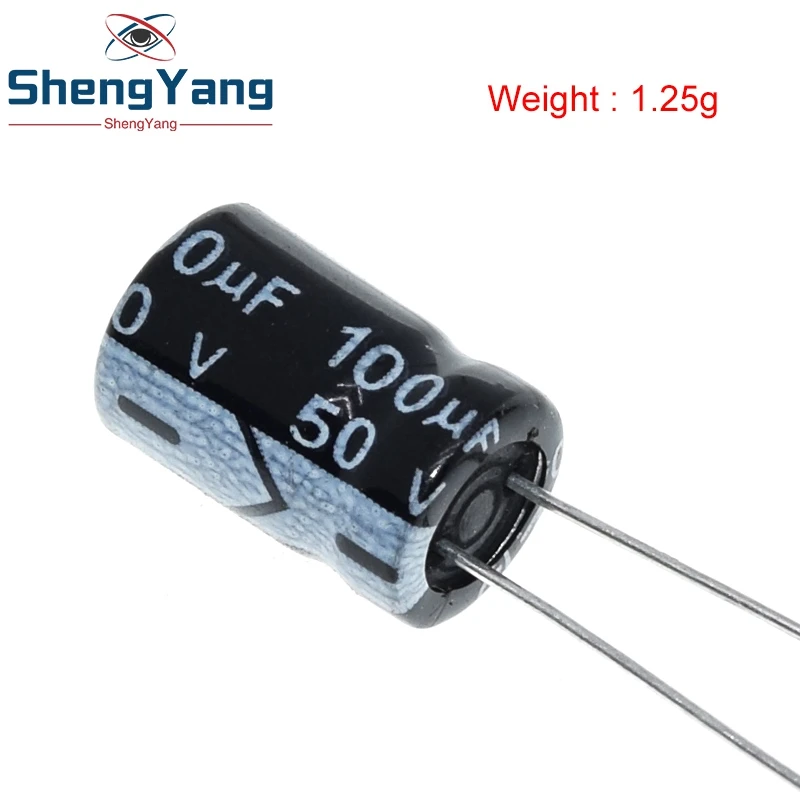 50/100 Stück hochwertige TZT 50V 100UF 8*12mm 100UF 50V 8*12 Elektrolytkondensatoren – Detail 2