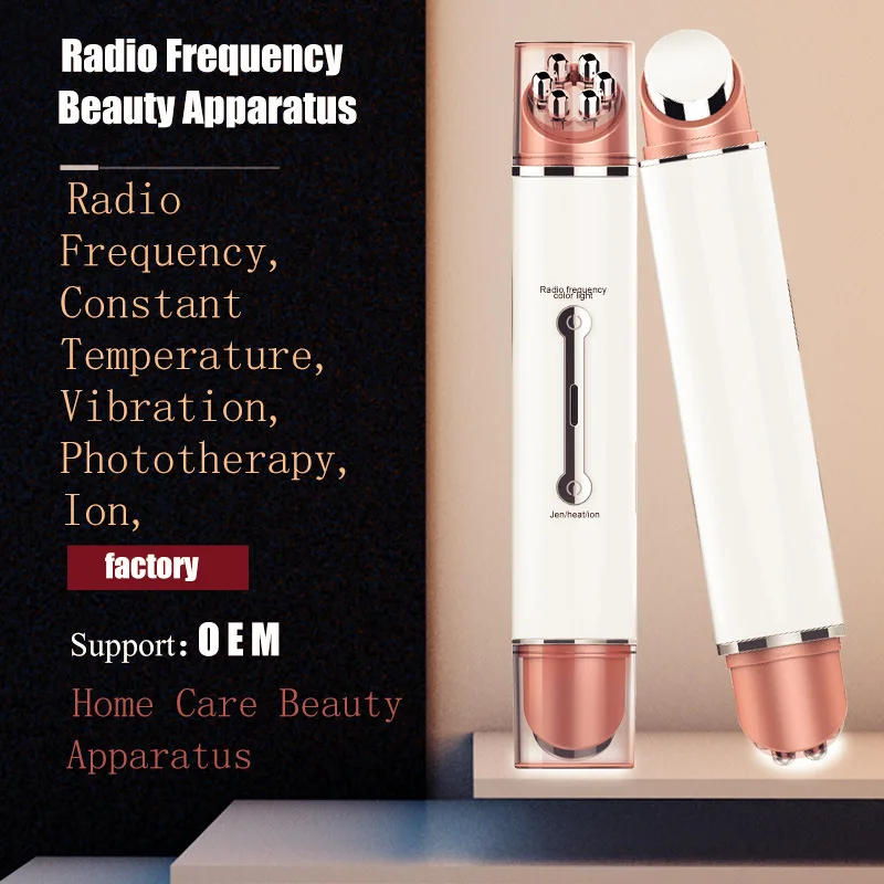 RF& EMS радио мезотерапия Электропорация лицо красота ручка Радио Частота светодиодный фотон омоложение кожи удаление морщин