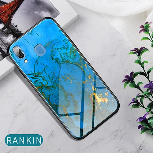 Градиент Стекло чехол для samsung Galaxy A70 A60 A50 A40 A30 A20 A20e A10 A10e 20 10 E 20e чехол для телефона чехол s Fundas твердая обложка - Цвет: rankin