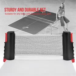 Outdoor Ping Pong Durable Retractable Table Tennis Net Portable Sports Accessory Suitable for Indoor and Outdoor