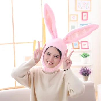 

Rabbit Ears Baby Hats Soft Warm Hats Cute Toddler Kids Woolen Bunny Beanie Caps For Unisex Baby 0-3Y Newborn Photo Props
