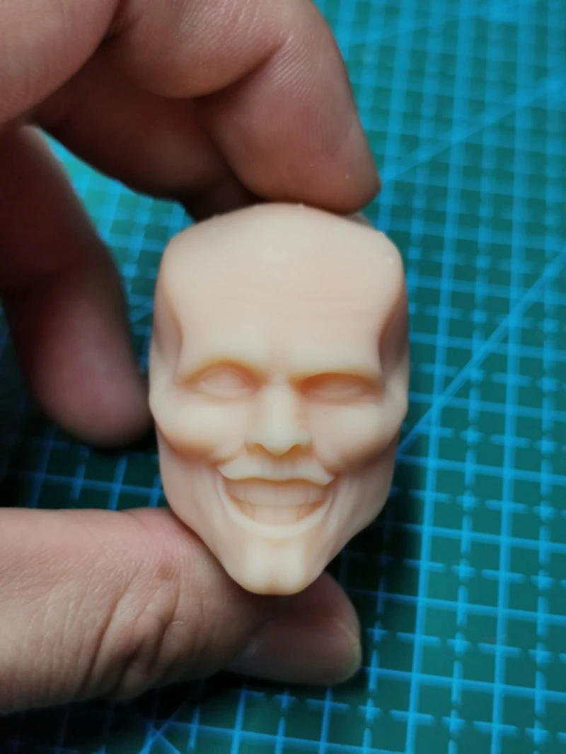 

1/6 Scale Jim Carrey Mask Unpainted Head Model for Toys Gifts Collections DIY