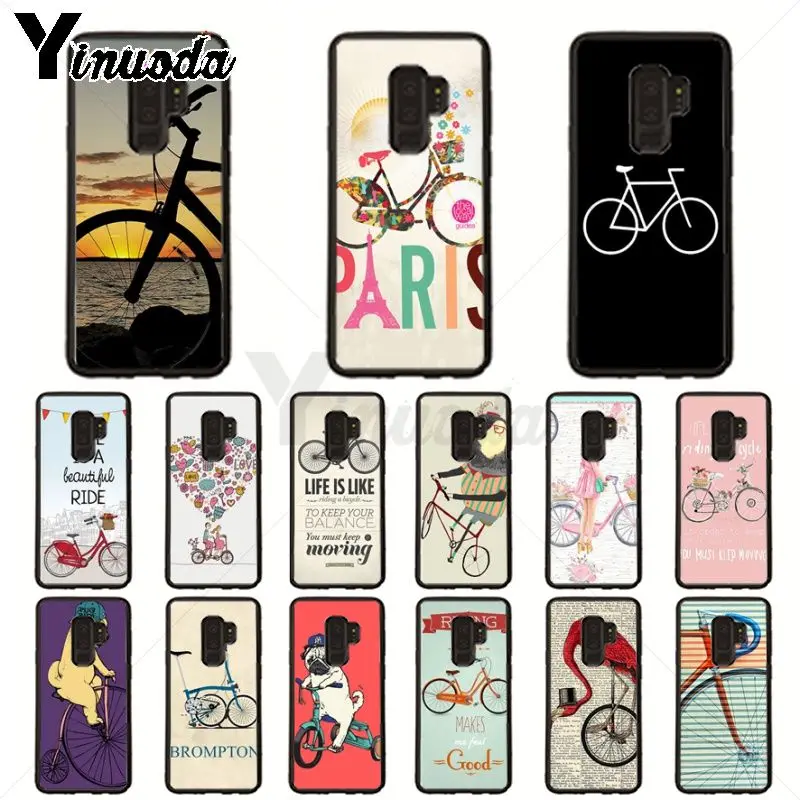 Hidup Ini Menyukai Naik Sepeda Sepeda Anjing Hitam Cell Phone Case untuk Samsung Galaxy S10plus S9 S8plus S10e A50 A70 a10 Ponsel