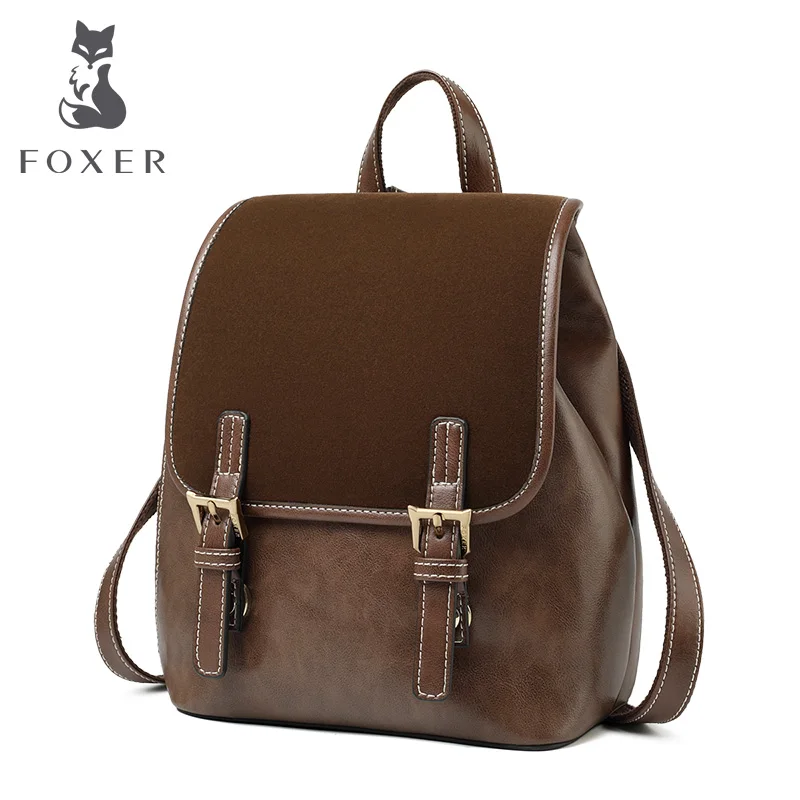 #Special Offers FOXER Eangland стиль женский рюкзак из воловьей кожи ретро женский деловой рюкзак студенческий большой емкости школьный рюкзак ноутбук сумка #Special Offers FOXER Eangland стиль женский рюкзак из воловьей кожи ретро женский деловой рюкзак студенческий большой емкости школьный рюкзак ноутбук сумка