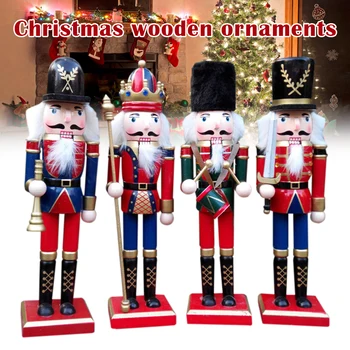 

Nutcrackers Wooden Soldier Wood Novelty Decorative Ornament Home Decor Gifts Christmas Decorations Drop Shipping