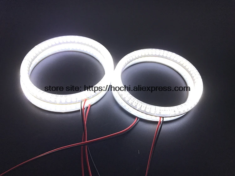 HochiTech ультра яркий SMD белый светодиодный angel eyes halo Кольцо комплект DRL для Mitsubishi Challenger Montero Sport 2008