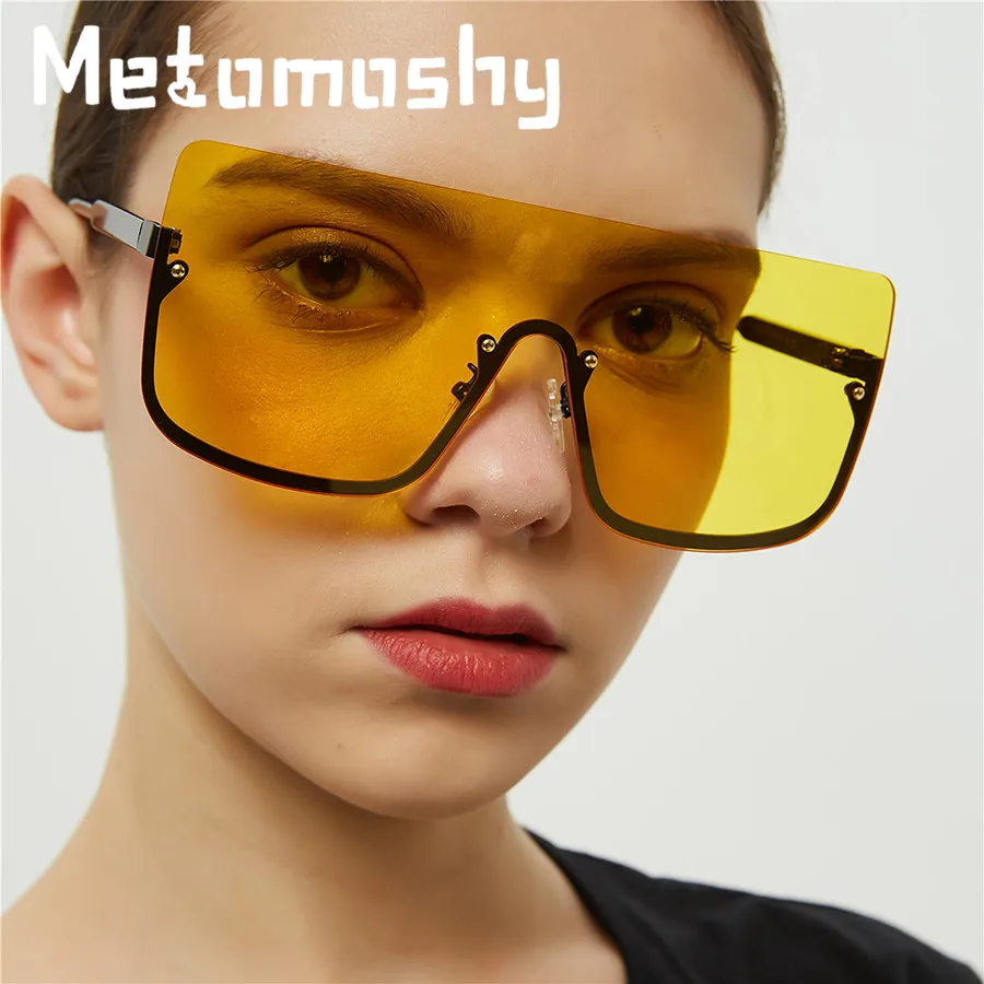 

New Square Sunglasses Women Brand Designer Ladies Oversized Sunglass Men Half Frame Eyeglasses Female UV400 Oculos De Sol Gafas