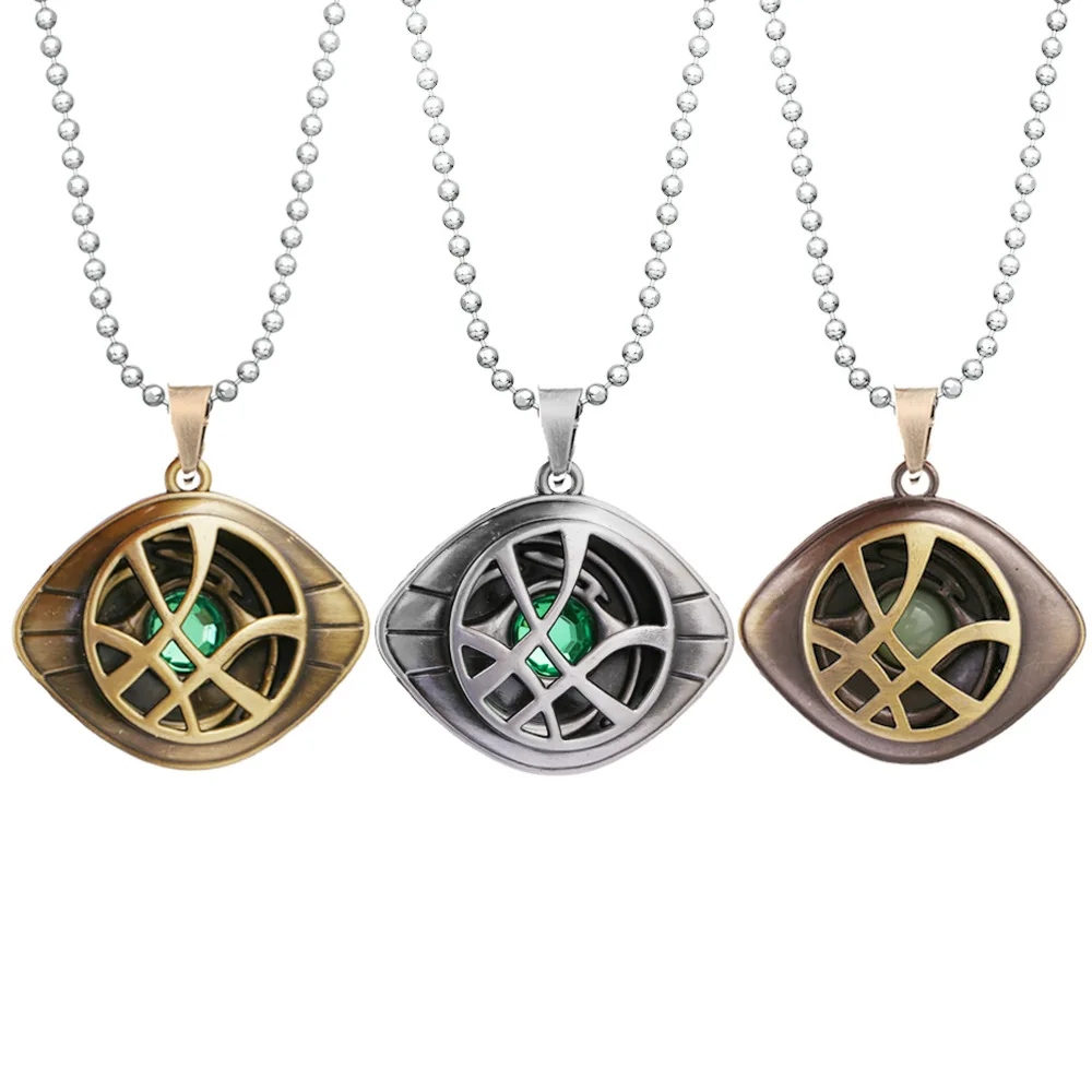 

Marvel Avengers Doctor Strange Necklace Dr.Strange Infinity Stone Metal Necklaces Pendants Cosplay Accessories Anime Figure Gift