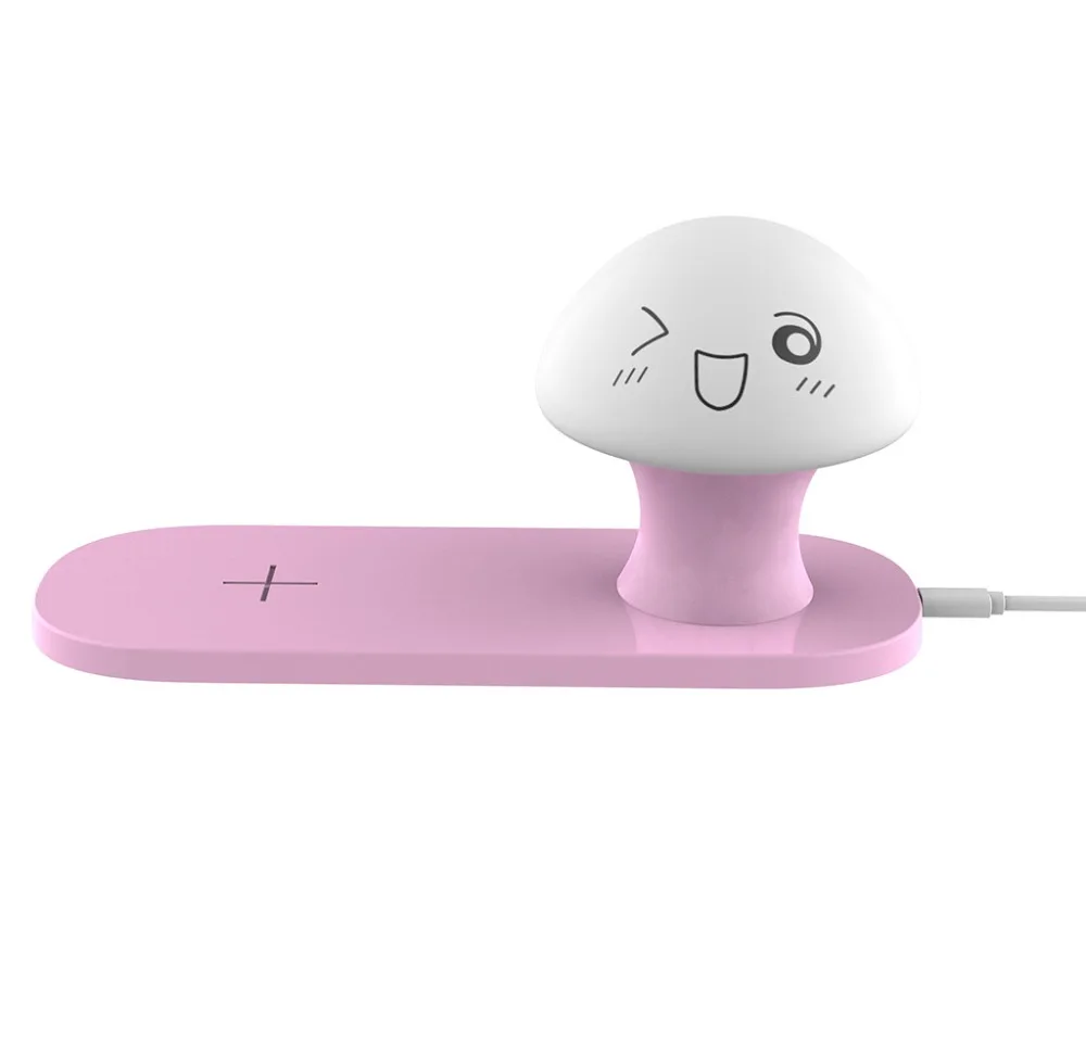 Wireless Charger Night Light Smart 7.5/10W Wireless Fast Charger WIth Smart Chips that Provide Overload,Over-Voltage 0927