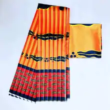 Горячая Распродажа, новое Африканское платье, 4 Ярда, органза, 2 ярда, лента, шелк, африканская леди, Анкара, одежда, платье