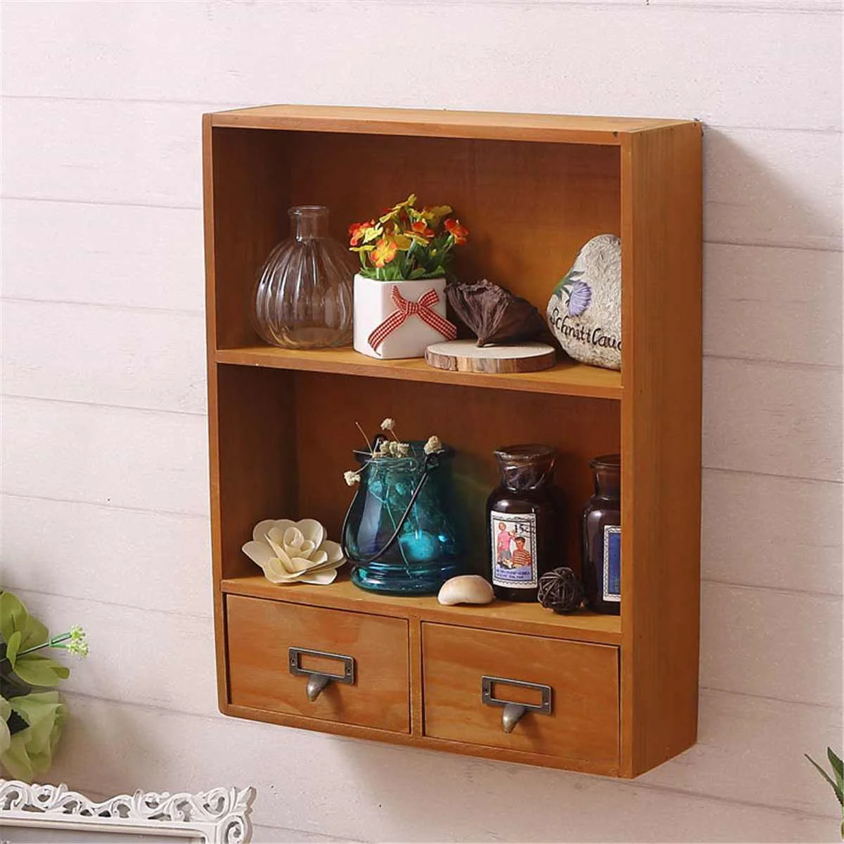 

Vintage Wooden Combination Storage Cabinet Drawer Ornaments Cosmetic Storage Box Desktop Finishing Crafts Home Decoration Gifts