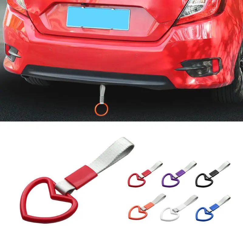 Car Accessories Ring Heart JDM Train Bus Handle Hand Strap Charm Strap Ring