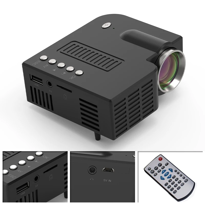 Мини проектор UNIC 28C Портативный светодиодный 1080p Full HD для домашнего кинотеатра