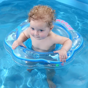 

New Baby Swimming Ring Durable Inflatable Float Swimming Pool Ring Double Leak-Proof Train Safety Water Toy(dropshipping)