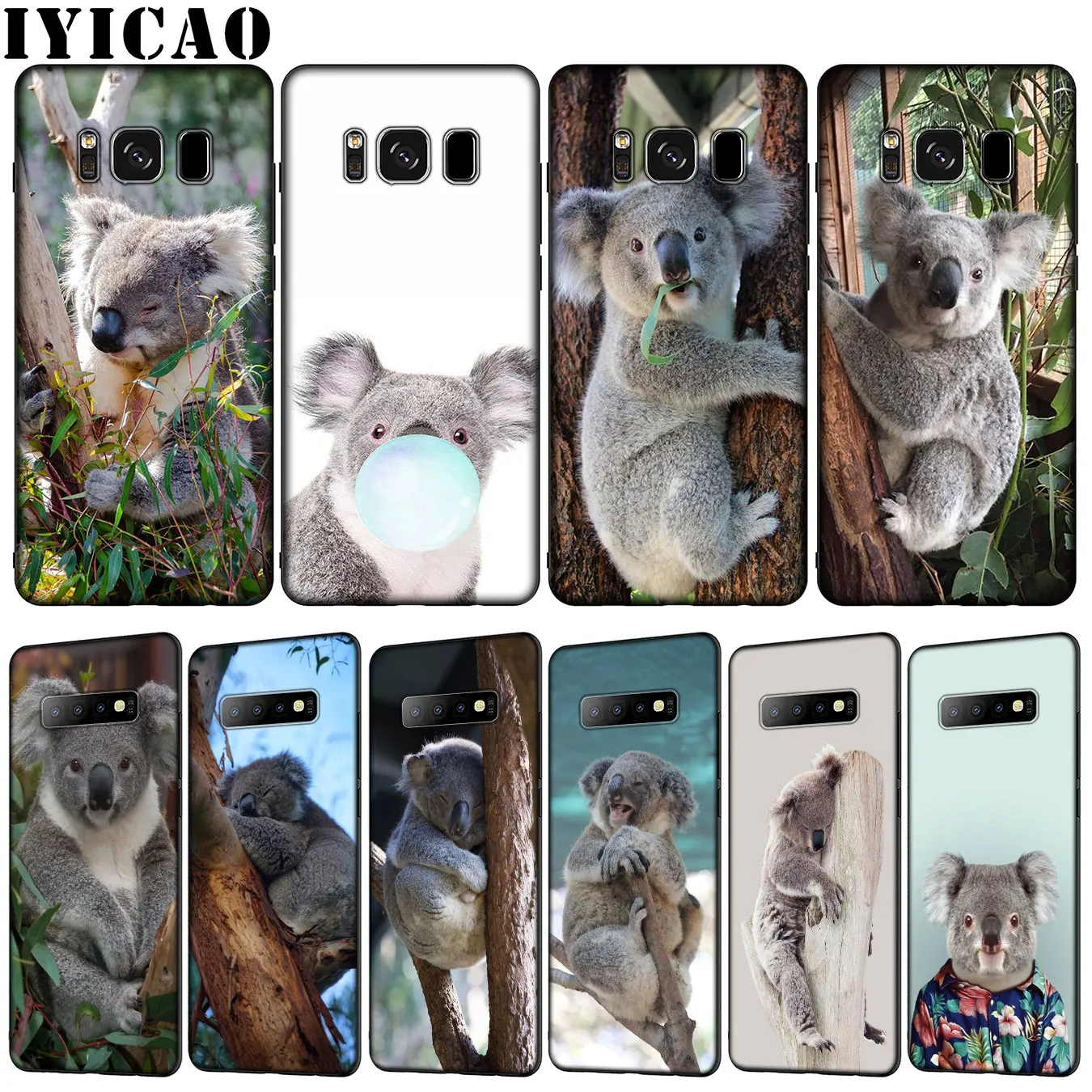 IYICAO Koala bear Soft TPU Silicone Phone Case for Samsung Galaxy S20 Ultra S10 Lite S9 S8 Plus S6 S7 Edge S10e | Мобильные телефоны