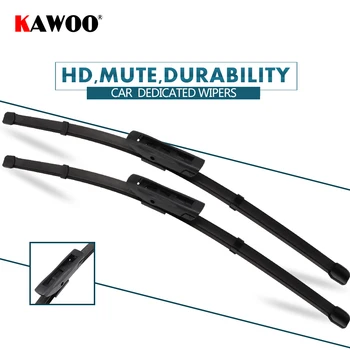 

KAWOO 2pcs Car Wiper Blade 24"+18" For Renault Megane2, (2006-2008) Auto Soft Rubber Windcreen Wipers Blades Car Accessories