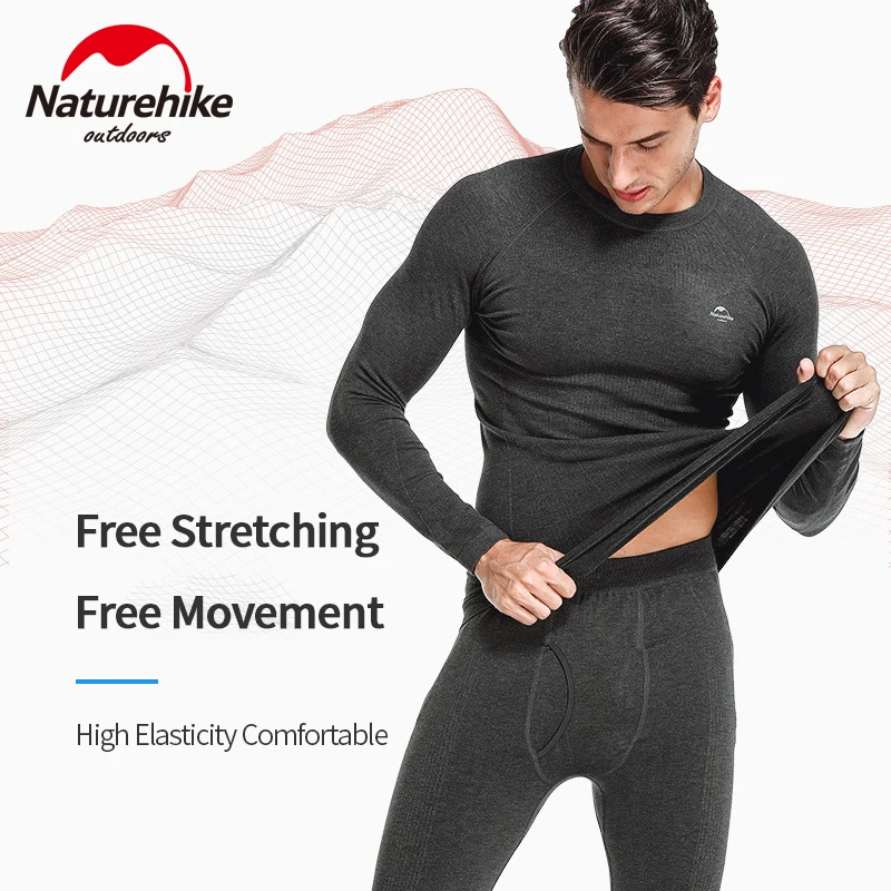 Naturehike HeatMax термобелье мужское и женское самонагревающееся зимнее фитнес лыжное спортивное термобелье для работы в офисе