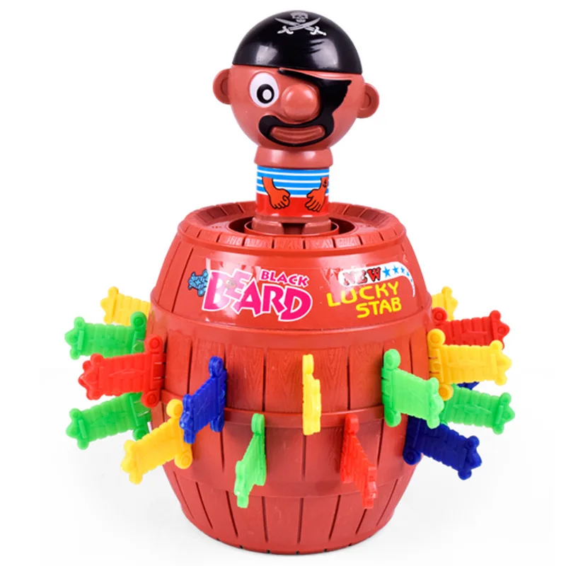 Kids Funny Gadget Pirate Barrel Game Toys for Children Lucky Stab Pop Up Toy Tricky Bucket Educational Interactive | Игрушки и хобби