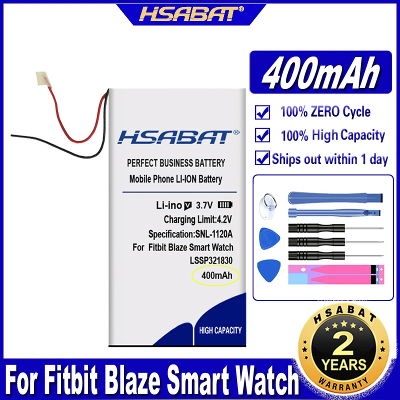 HSABAT 100mAh~500mAh Battery for FITBIT IONIC / Blaze / Surge / Charge HR / Charge 2 / Charge 3 / Versa / Versa Lite / One best mobile battery