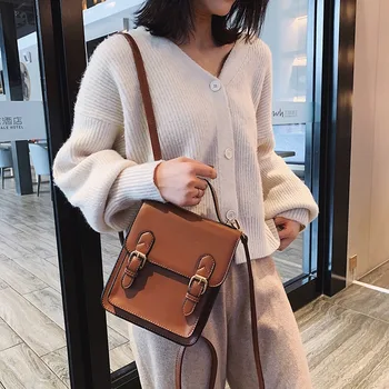 

2020 New Style Women's Bag Fashion Retro Flap Portable Backpack