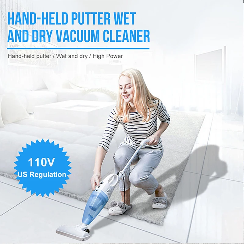 

Dry and Wet Vacuum Cleaner Handheld Putter Vacuum Cleaner Portable Vacuum Cleaner Beautiful Color Quality Details Green Blue