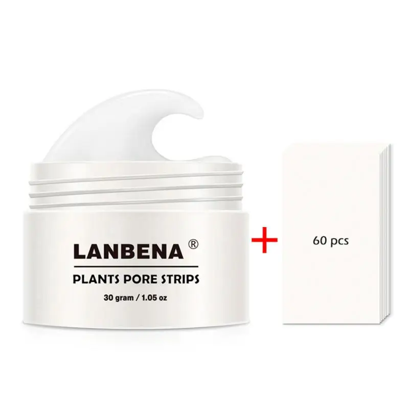 154118-e00123.jpg LANBENA Blackhead Remover Nose Face Mask Pore Strip Black Mask Peeling Acne Treatment Unisex Deep Cleansing