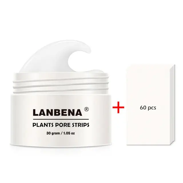 LANBENA Blackhead Remover Nose Face Mask Pore Strip Black Mask Peeling Acne Treatment Unisex Deep Cleansing