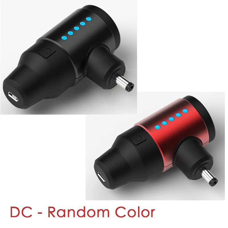 DC (random color) Мини-татуировка, батарейный блок, татуировка, источник питания для беспроводной работы, для машины для татуировки, ручка, ручка - Цвет: DC (random color)