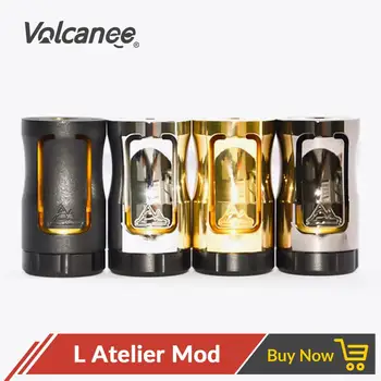 

Volcanee L Atelier Mechanical Mod Brass Material Fit 18350 Battery for RDA RTA RBA Atomizer Vape Mod Kit