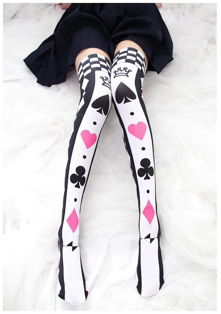 Prowow Anime Cosplay Printed Stockings Lolita Gothic Velvet Overknee Tights Socks Women Girls Long Knee Sexy Costume -Zentai shop online H8adc020e7d384113b21c0324657fd93c9.jpg