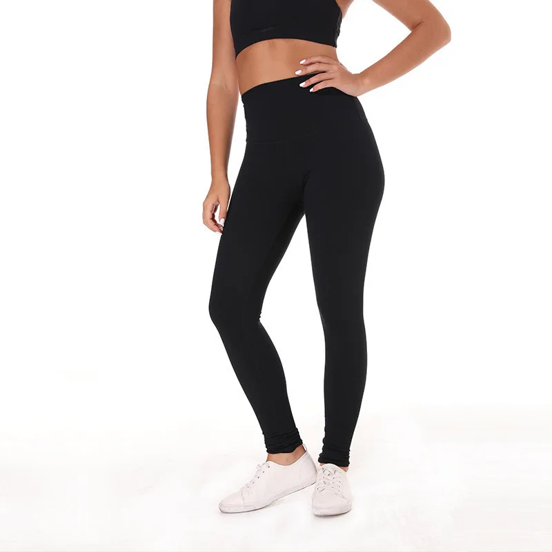 

Autumn And Winter New Style Female Sports Running Trousers Breathable Women's High Waist Yoga Pants Elasticity Fitness Yoga Clot