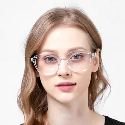 Square Computer Eyeglasses Frame Women Men Fashion Clear Mirror Optical Spectacle Frame Retro Black Nerd Eyewear Glasses Frame