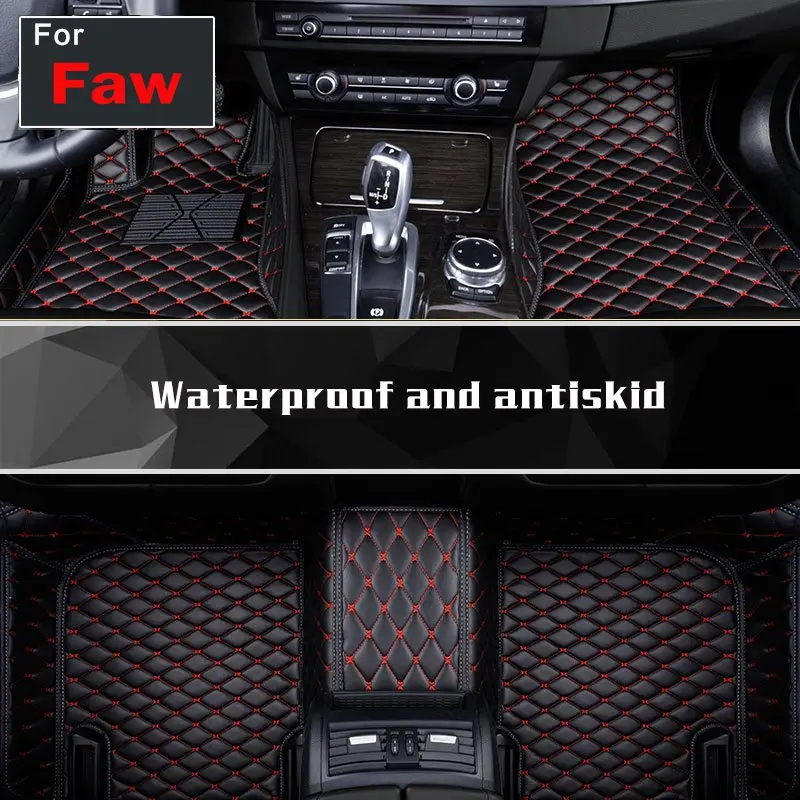 

High-Quality Car Styling Waterproof Floor Mats Leather Customized For Faw N7 N5 V2 V5 N3 Vitz Vela D60 A+ A70 A70e M80 S80 R7