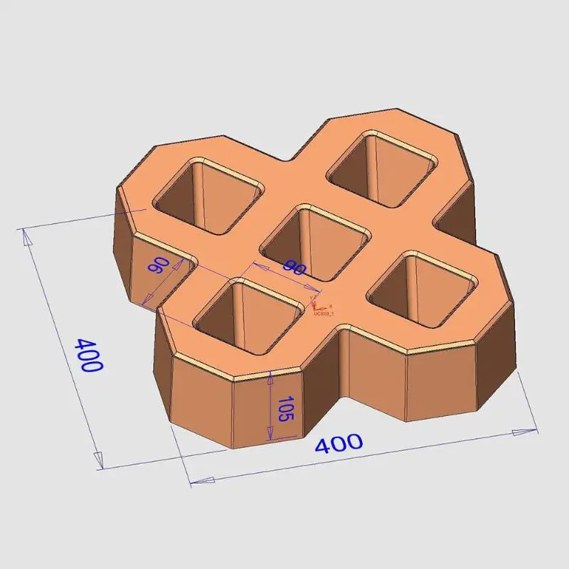 Горячая формы для керамической плитки деликатный дизайн DIY Форма для производства брусчатки домашний сад цемент кирпич шаговый подъездная дорога камень Дорога Путь плесень