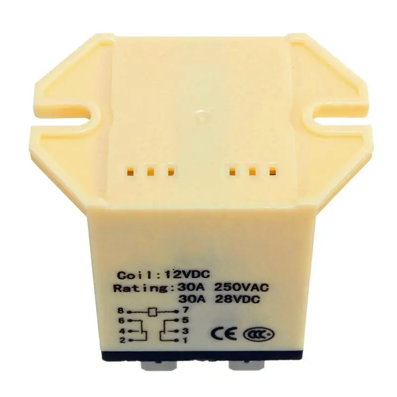 1x JQX-30F 2Z DC 12V Coil 30A 250V AC Power Relay 8 Pin DPDT 5.25x3.5x4cm | Обустройство дома