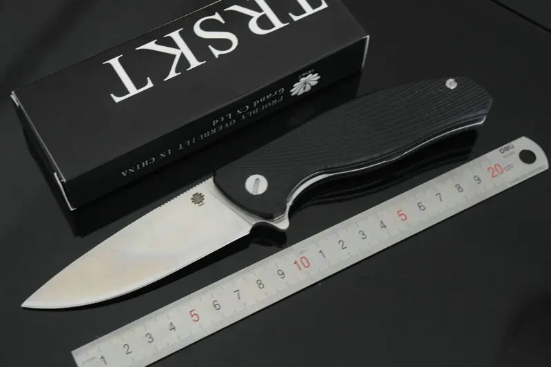

Trskt L-F3 Flipper Folding Knife, 9Cr18mov Steel Satin Blade ,G-10 Handle ,Survival Pocket Knives ,Dropshipping