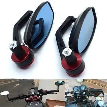 

Universal 7/8" 22mm Motorcycle Mirrors Rear View Handle Bar End Rearview Side Mirrors Oval For Suzuki GSX1200F GSX1200SA GSF1200