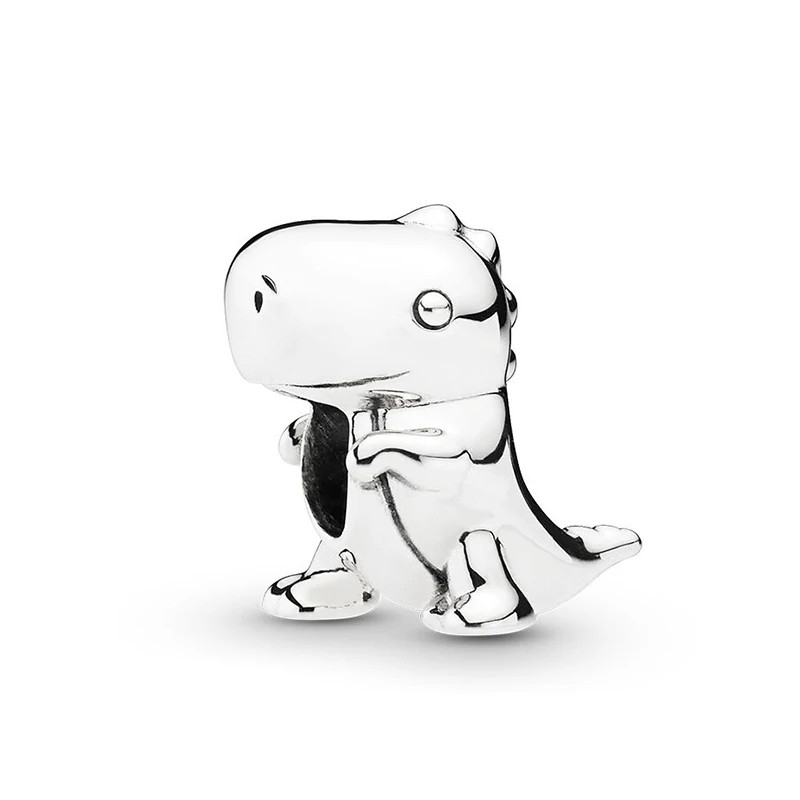 T27 2 шт серебряный дракон Сова Лягушка Листья Шарм Подвеска из бисера fit Pandora Подвески, браслеты, ожерелья для женщин серебро DIY ювелирных изделий - Цвет: T27