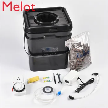 

hot sale 15 liter single square pot dwc plant hydroponics system cloner bucket
